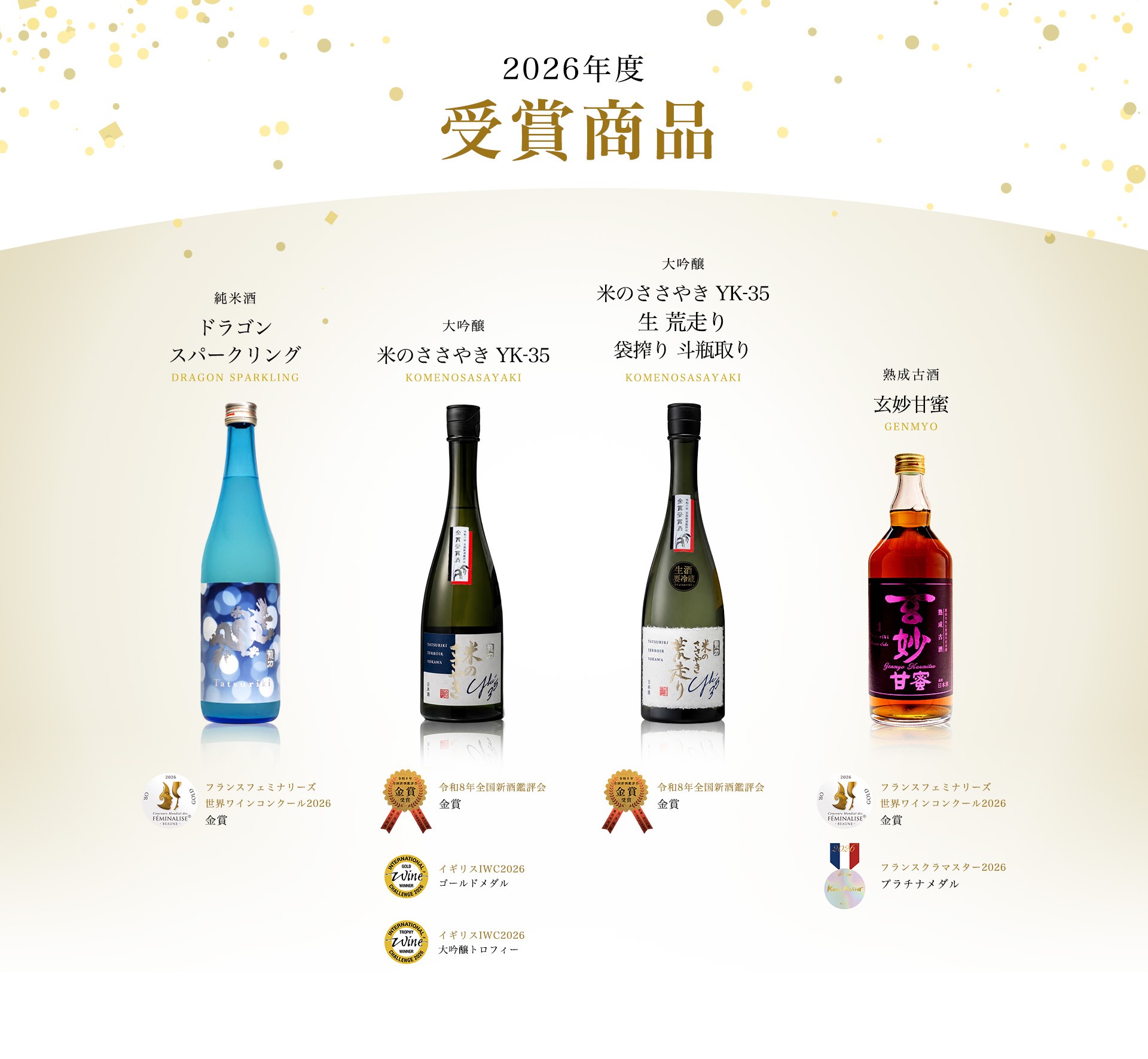 2026年度受賞商品｜龍力｜本田商店